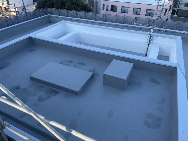 屋上防水工事をおこないました