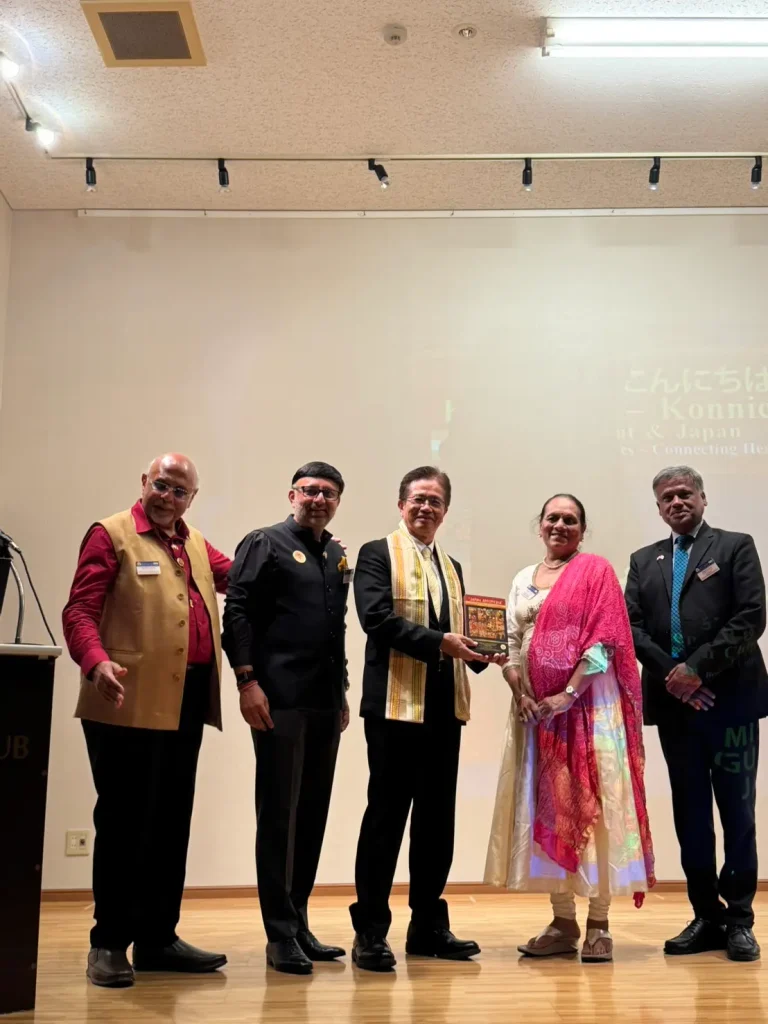 インドクラブにて、インド・グジャラート州日本国名誉領事のムケシュ・パテル氏にご挨拶いたしました