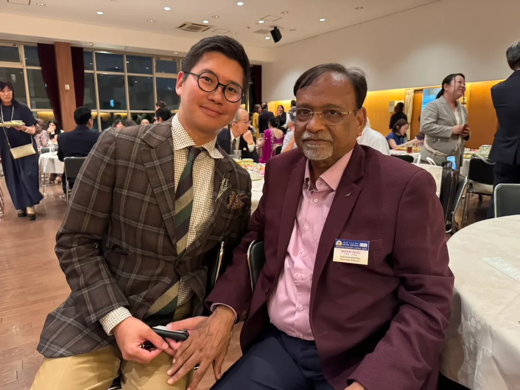 インドクラブにて、インド・グジャラート州日本国名誉領事のムケシュ・パテル氏にご挨拶いたしました
