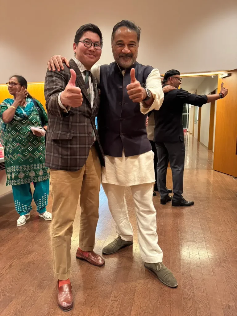 インドクラブにて、インド・グジャラート州日本国名誉領事のムケシュ・パテル氏にご挨拶いたしました